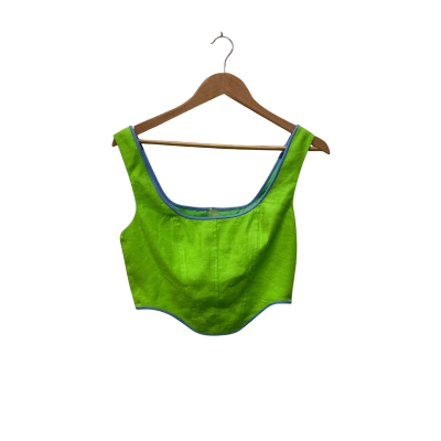 Sass & Bide Womens  Size 6 Cropped Top Blue / Green 