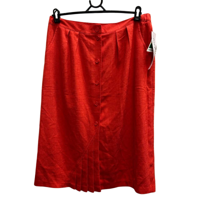 1980's Australian Made PIPER STREET Size 18 Red Pencil Skirt 