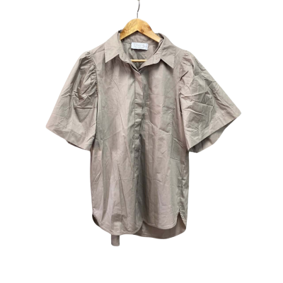 Layerd Womens  Size 10 Short Sleeve Shirt Brown 