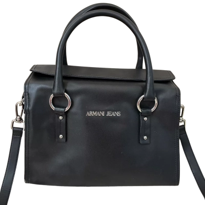 Armani Jeans Cross Body Bag Black/ Silver 