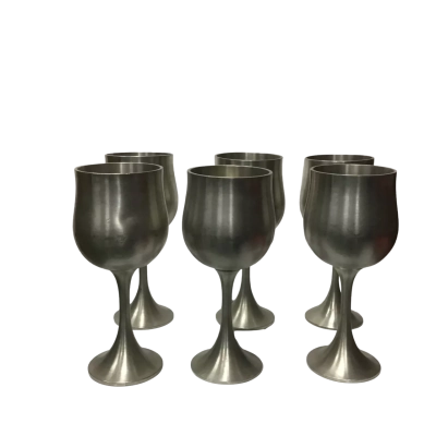 Royal Selangor Pewter Wine Goblets Marked 97%
