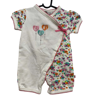 Bebe by Minihaha Kids  Size 0000, Newborn Wrap romper, Rosie Multi