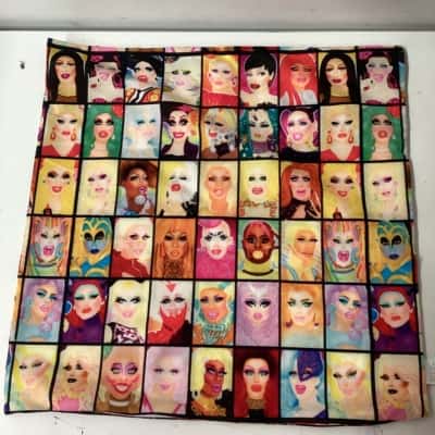 Drag queen royalty- rupauls drag queen cushion cover 18" x 18" 