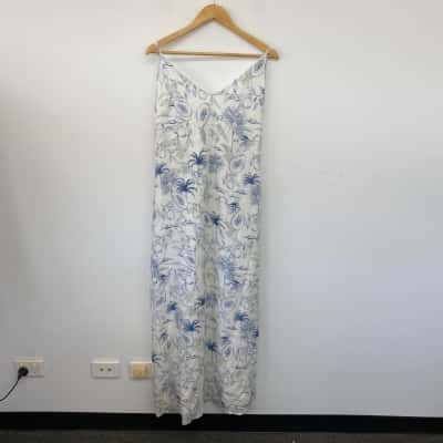 SNDYS White Pomelo Maxi Dress  Size M 