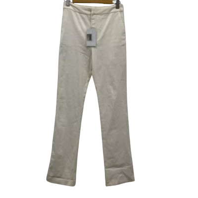 Third Form Women's Cotton Pants Size 6 Off White RRP $210