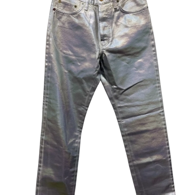 Acne Studios White Holographic Jeans 