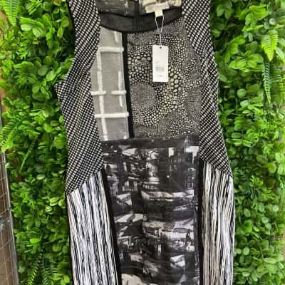Boo Radley Womens  Size L Party Dress Black  / Grey 