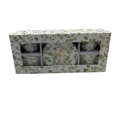 Grace Teaware Fine Porcelain Plates & Teacup Set CAB