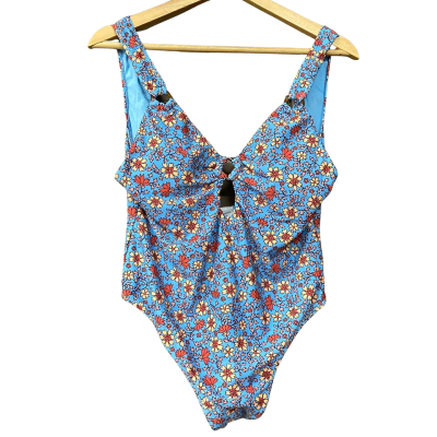 BNWT Jaase Womens Size XL Blue/Floral Swimsuit