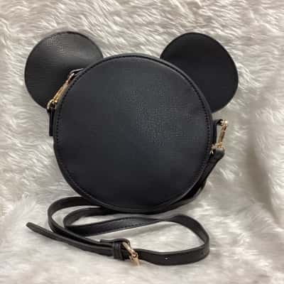 Disney Kids Black Mickey/Minnie Mouse Bag