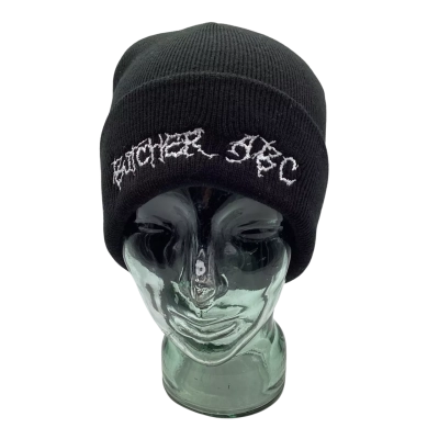Butcher ABC "Logo" Roll Up Beanie Mens  One Size Beanie Black  