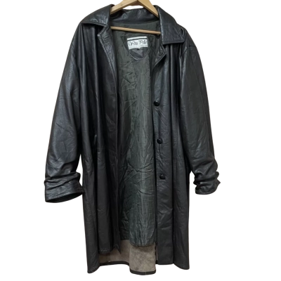 Vera Pelle Womens  Size XL Leather Jacket Black  