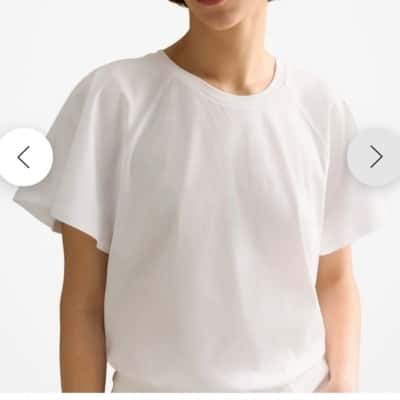 Trenery  Cotton Interlock Raglan Flutter Sleeve T-Shirt.   Size L 