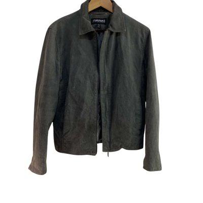 Huski Explorer Men's Suede Pressed Leather Jacket