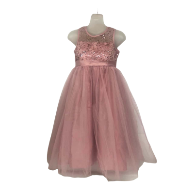 Ollies Place Kids Size 10 Dance/Party/ Costume Dress Pink/Musk Colour  