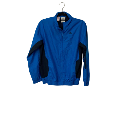 Adidas Unisex  Size L Track Jacket Black  / Blue
