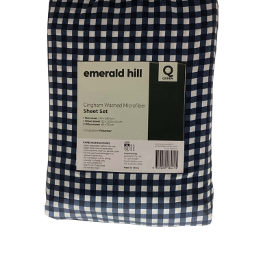 Emerald Hill ( Spotlight) Gingham Queen Sheet Set 