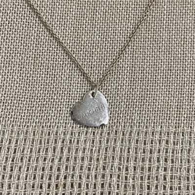  Womens 925 Silver Heart “Daughter” Pendant 
