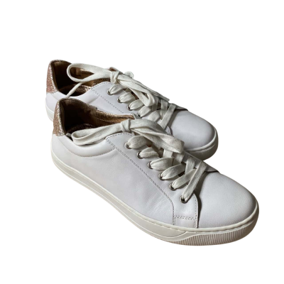 Filippo Raphael Leather Glitter Sneakers Size 36
