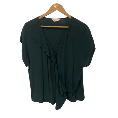 Gorman Womens  Size 14 Short Sleeve Top Green 
