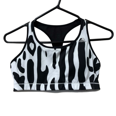 Adidas Women’s Size M Sports Bra Cow print 