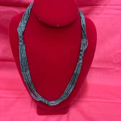  Women's Multi-Strand Glass Seed Beaded Necklace 