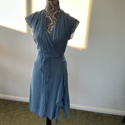 City Chic Womens  Size S Cocktail Dress Blue 