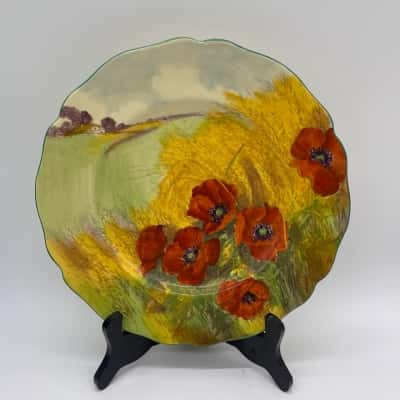 Vintage 'Royal Doulton' Poppy Display Plate [B#04]