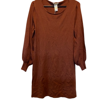 Max Studio Womens  Size M Long Sleeve Top Burnt Orange / Red 