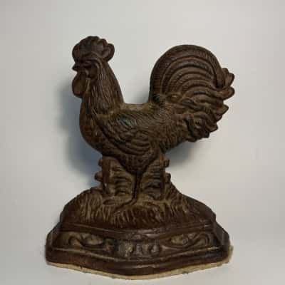 Cast Iron Rooster Doorstop