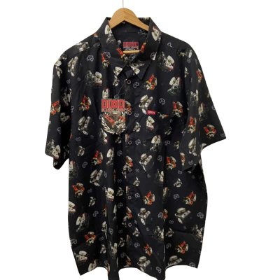 Dixxon Mens  Size XXL Short Sleeve Shirt Multicoloured 