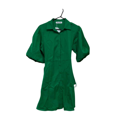 Dream House Women’s Green Puffy Sleeve Midi Dress Size 10