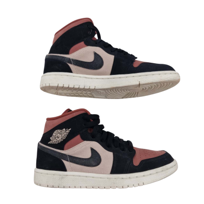 Nike Kids  Size 7 Shoes Black  / Coral / Pink  