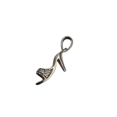  Womens Pendant Sterling Silver Shoe Stamped 925