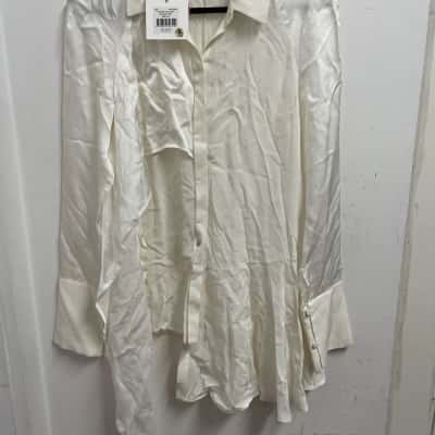 Sass & Bide Womens  Size 6 Button Up Top  Cream 