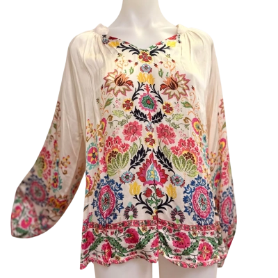  Womens  Size S Long Sleeve Top Multicoloured 