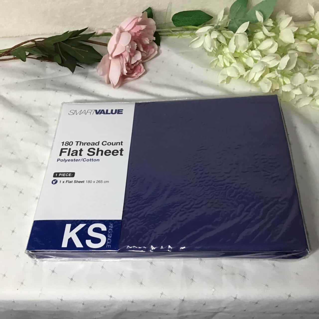 smart-value-dark-blue-180-thread-count-king-single-flat-sheet-s