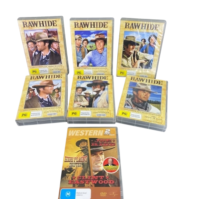 Clint Eastwood DVD Bundle: Rawhide Seasons 3 - 8 & High Plains Drifter 