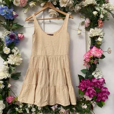 Mister Zimi Womens  Size 6 Mini Dress White / Yellow 