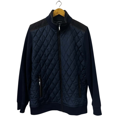 Massimo Boni Mens Jacket Size L Navy Blue 