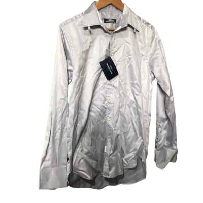  Mens  Size 38 Long Sleeve Shirt Grey 