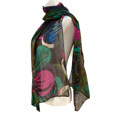 Jendi Womens One Size Scarf Green BNWT