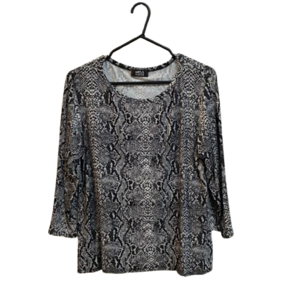 Mela Purdie Snake Print Top Vicose Nylon