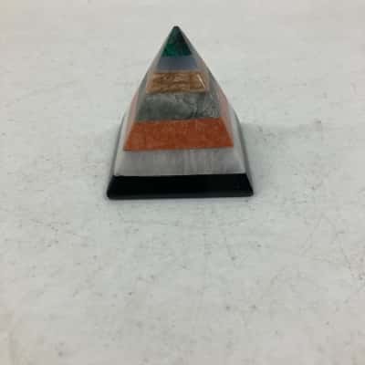 Positive Vibes Multi-Gemstone Pyramid Figurine