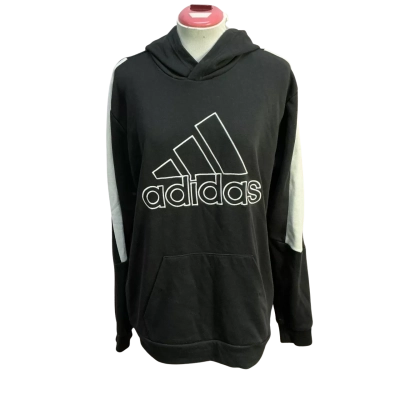 Adidas Womens  Size M Hoodie Black  / White 