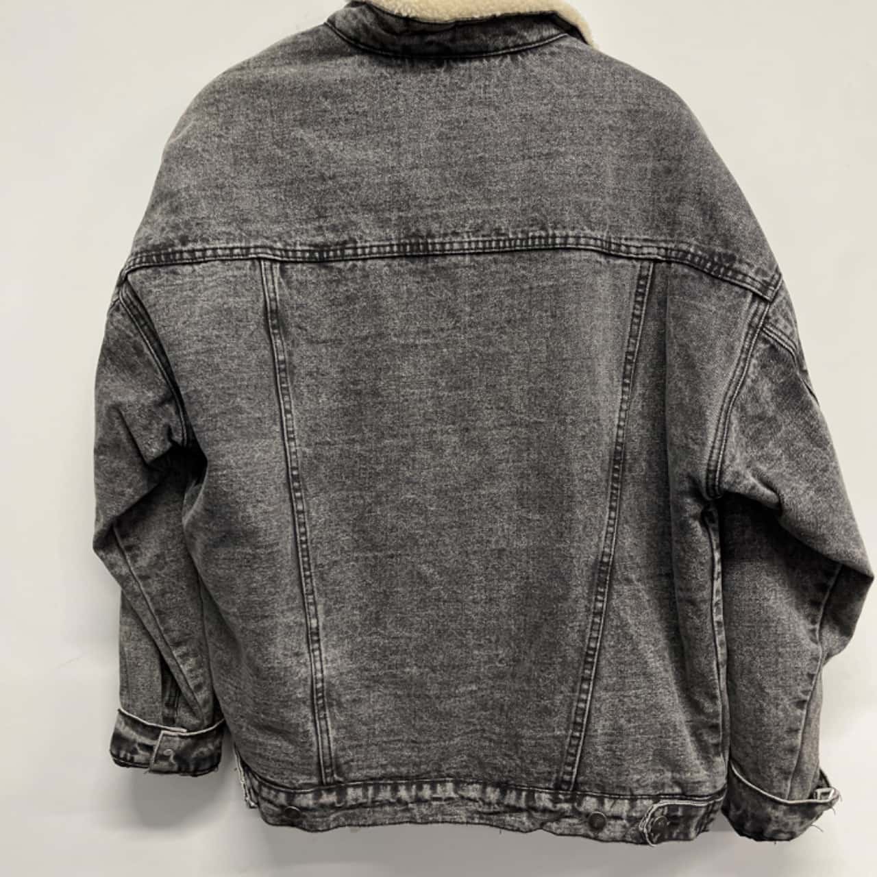 NTH black Stone Wash Sherpa jacket L (s)