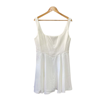 oddmuse Womens  Size XL Mini Dress White RRP $299