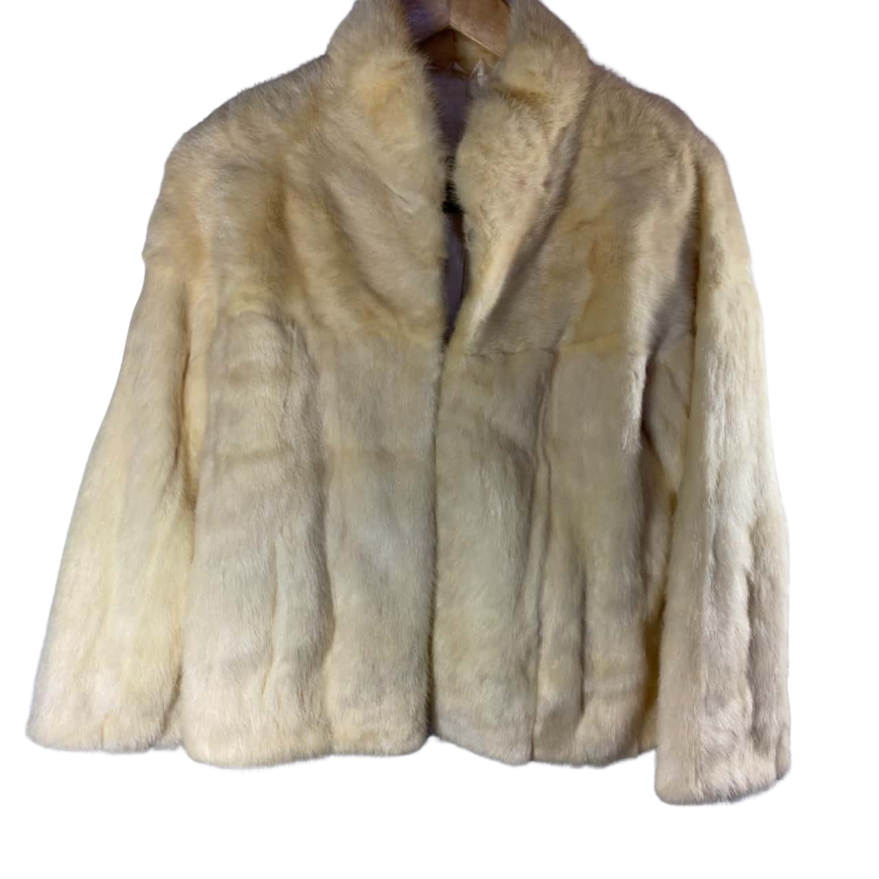 Retro Womens Sinikka Furs Size S Fur Jacket Cream / Off White (s)
