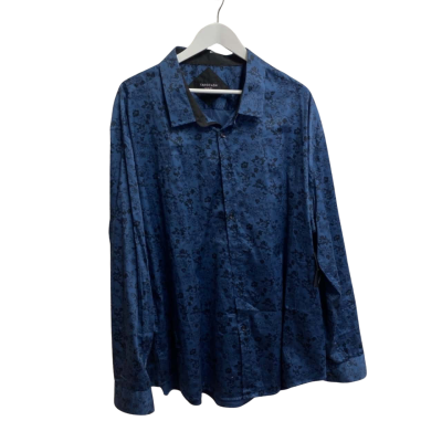 Tarocash Mens  Size XXXXXL Business Shirt Blue / Floral 
