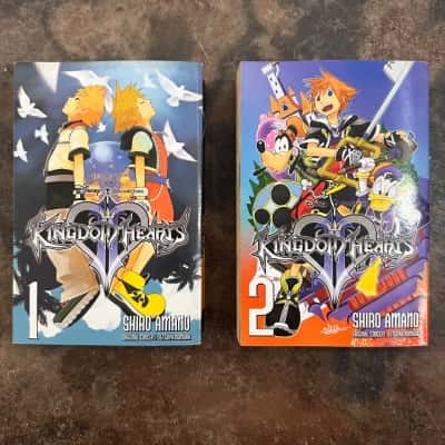 Kingdom Hearts II Vol 1 and Vol 2 Bundle by Shiro Amano Manga 